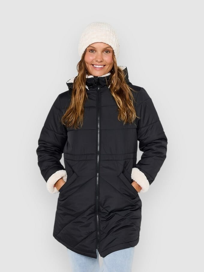 Rip Curl Anti-series Anoeta Long Line Jas Zwart M Vrouw