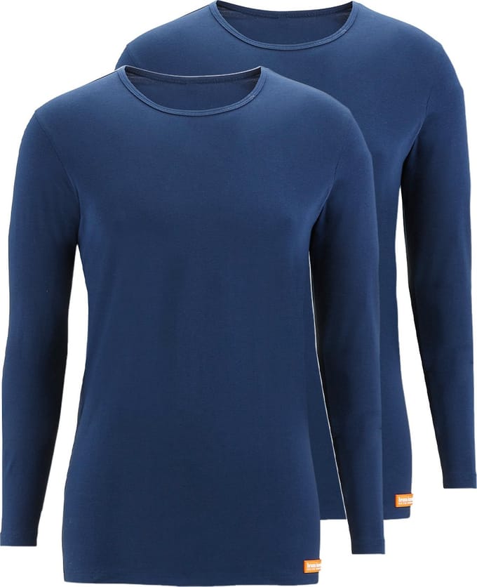 Bruno Banani Heren onderhemd lange mouw 2 pack WARM UP