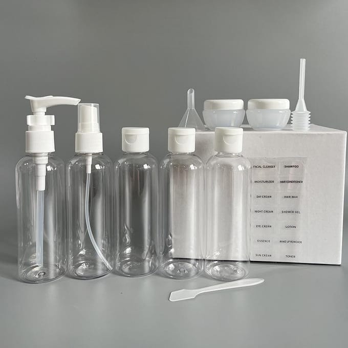 11 stuks/set Navulbare Flessen Transparant Plastic Parfum Verstuiver Mini Lege Sprayfles Draagbare Reisaccessoires gray