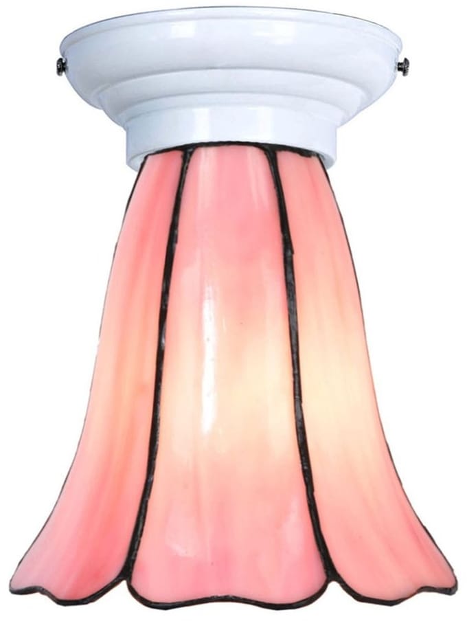 Tiffany Plafonnière wit met Liseron Pink - Art Deco Trade