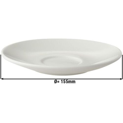 GGM Gastro (6 Stück) BART - Cappuccinountertasse - Ø 155mm - Elfenbein Wit