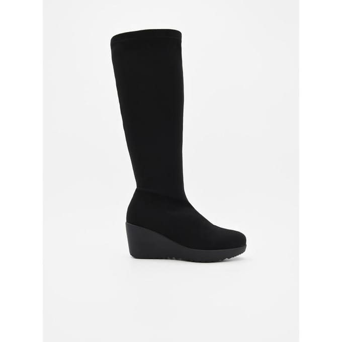Purapiel Wedge Boot Bro2 Zwart