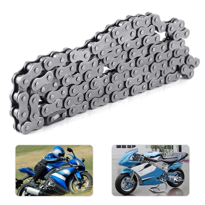 Chaîne à maillons 415110L pour vélo motorisé à moteur 49cc, 60cc, 66cc, 80cc gray