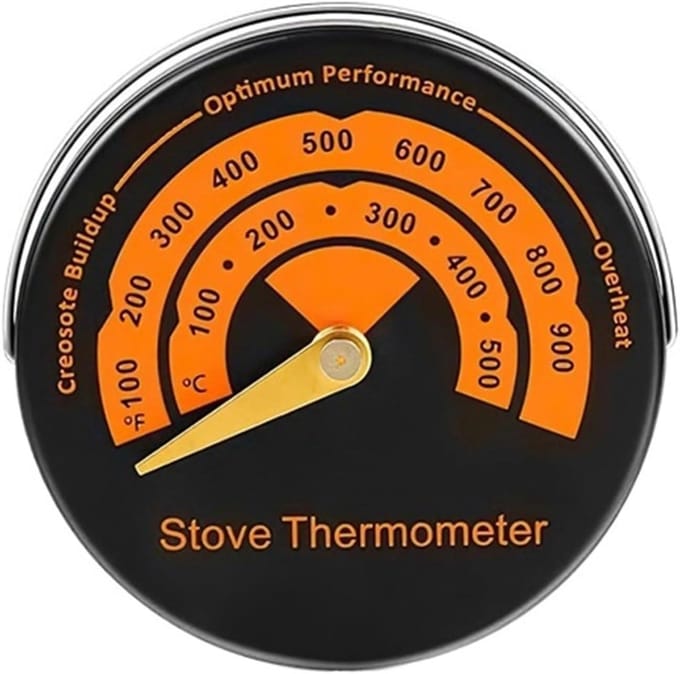 Houtkachel Ventilator - Warmte Ventilator - Efficiënt Verwarmen - Zonder Batterijen - 4 5 6 Bladen - Zwart
