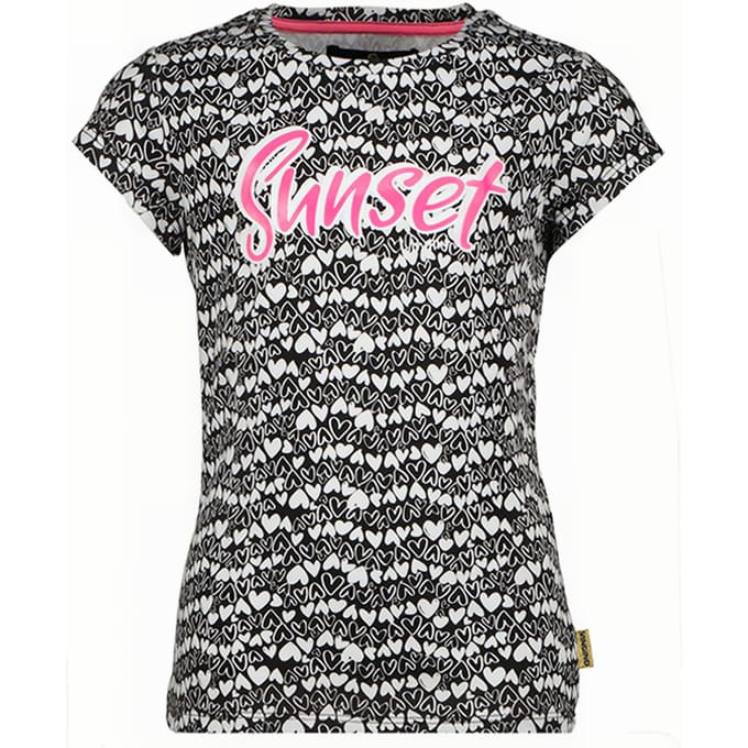 Vingino Hellira Deep Black Maat: 2 | T-Shirts Outlet | Unisex | Zwart