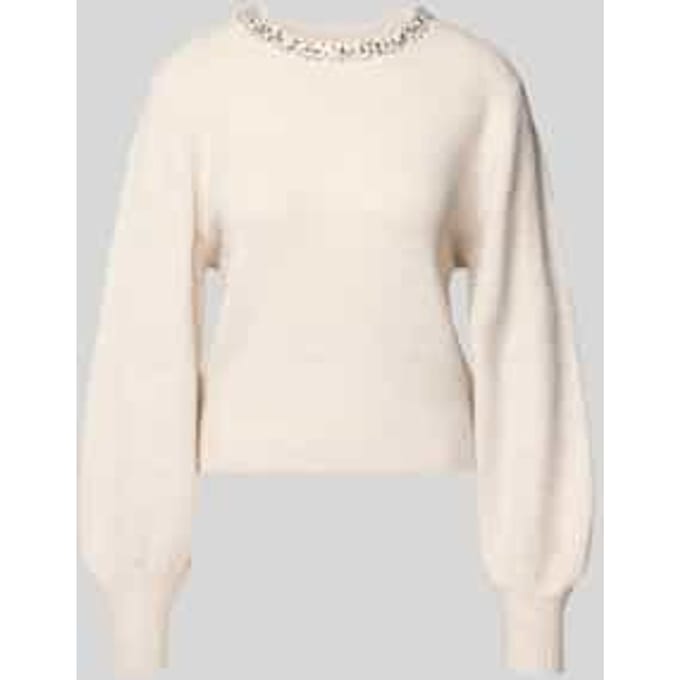 Only Trui Onlelsa L/s Pullover Knt Noos 15210667 Pumic Stone/white Dames Maat - M