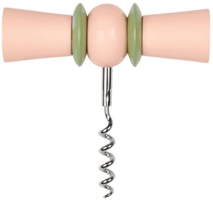 Addison Ross - Kurkentrekker Bow Tie Pink & Green - Keukenaccessoires