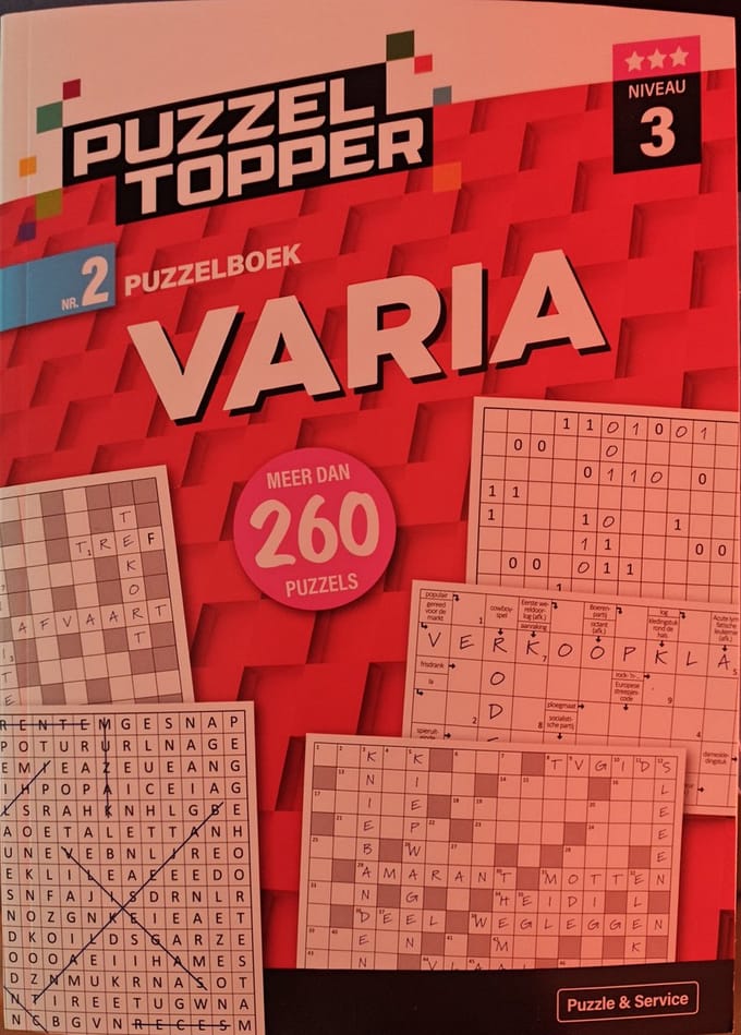 puzzelboek VARIA. Puzzel topper. meer dan 260 puzzels