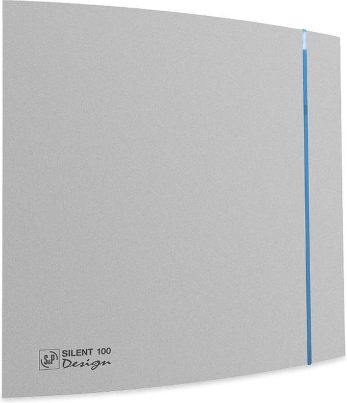 Soler & Palau Silent badkamerventilator - Design - 100cz - zilver