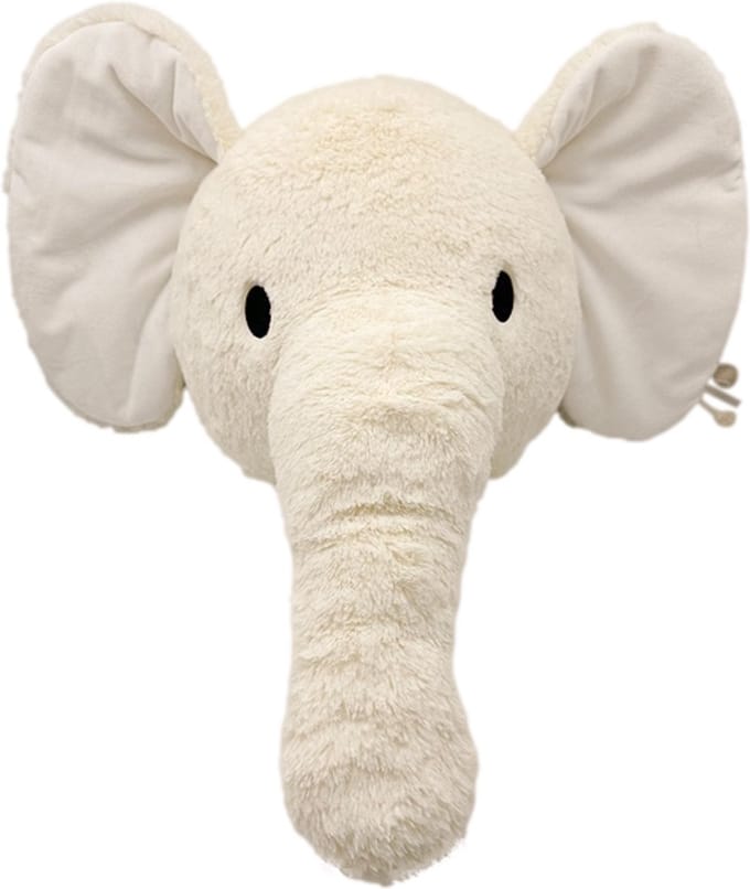 Label Label Elephant Elly Ivory Muurdecoratie