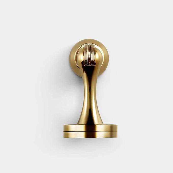 Deurstop - Deurvanger - Deur openhouden - Magnetische houder - 1 eenheid - Goudkleurig