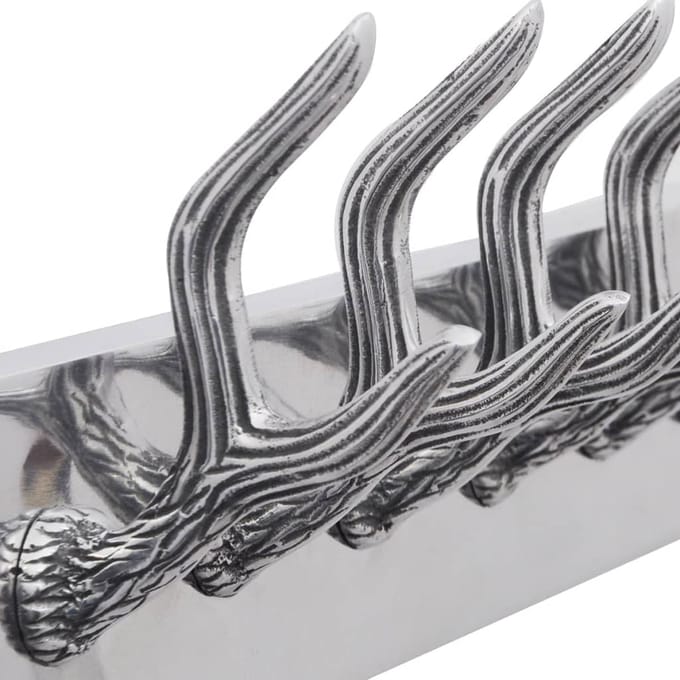 vidaXL - Aluminium - kapstok - zilverkleurig
