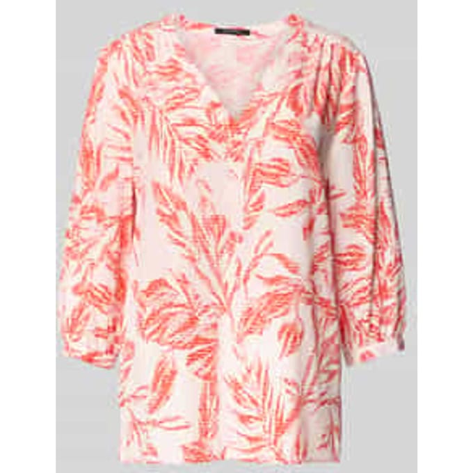 Blouseshirt met V-hals