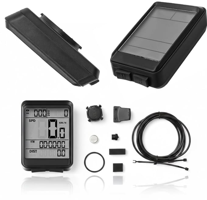 NBAP® Kilometerteller Fiets - Snelheidsmeter - Fietscomputer Draadloos
