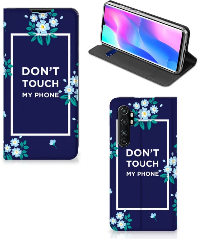 Xiaomi Mi Note 10 Lite Design Case Flowers Blue DTMP
