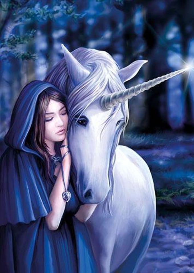 Anne Stokes Wenskaart Solace