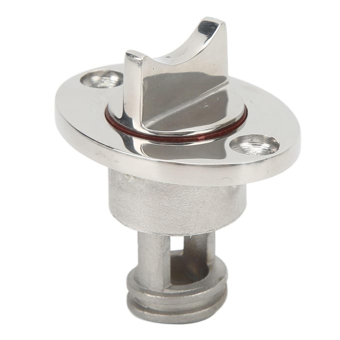 Bouchon de vidange pour bateau, en acier inoxydable, robuste et durable, filetage de 0,75 po de diamètre, bouchon de vidange marin pour bateau white