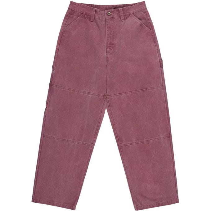 Element Big Carpenter Canvas Broek rood