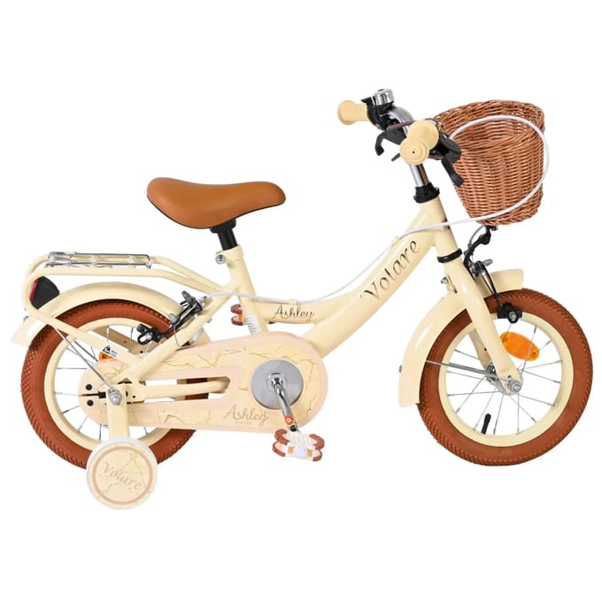 Volare Ashley Kinderfiets - Meisjes - 16 inch - Creme - Twee Handremmen