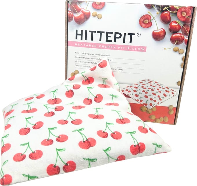 Hittepit Vierkant Rode Kersen - Kersenpitkussen - Pittenzak Magnetron - 27cm x 27cm