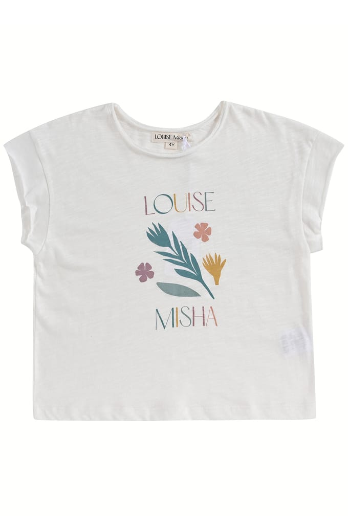 Louise Misha Tee Flora White Taglia: 12M | T-shirt Outlet | kids | Bianco