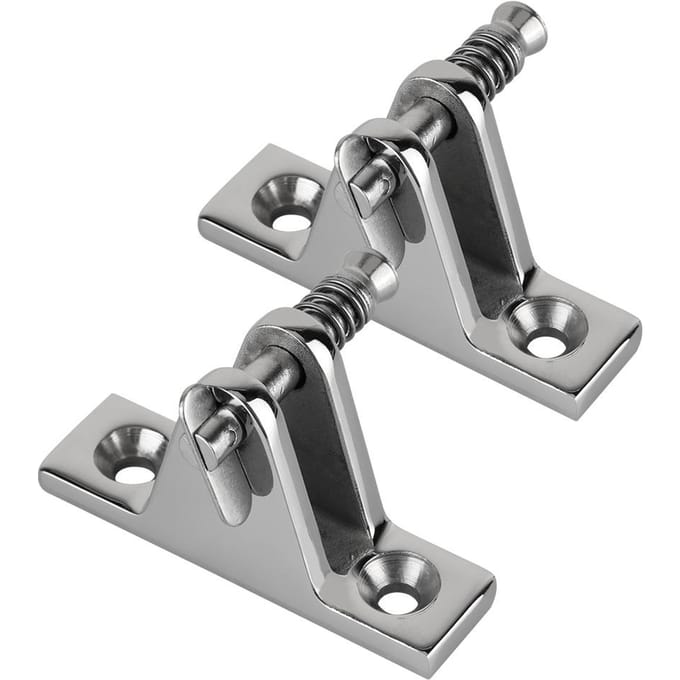 2 stuks Roestvrij Staal Snelontgrendelende Boot Dekluik Scharnier 90 Pin Accessoire gray