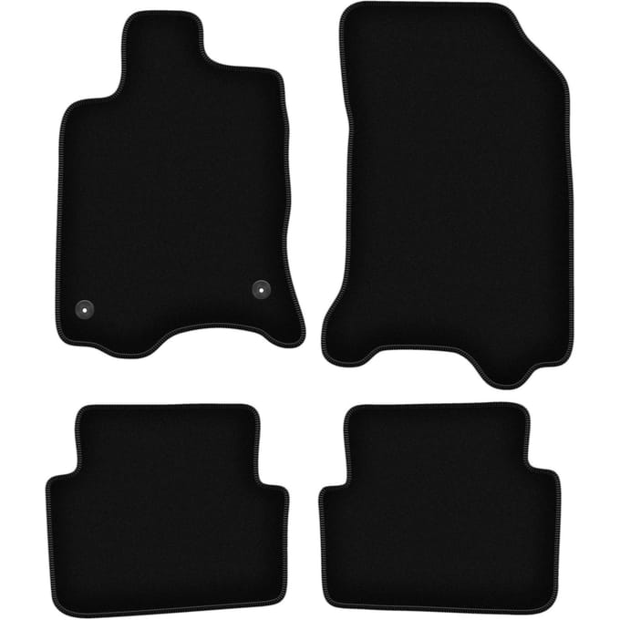 BASIC zwarte veloursmatten voor: Renault Laguna II stationwagen, liftback (2001-2007)