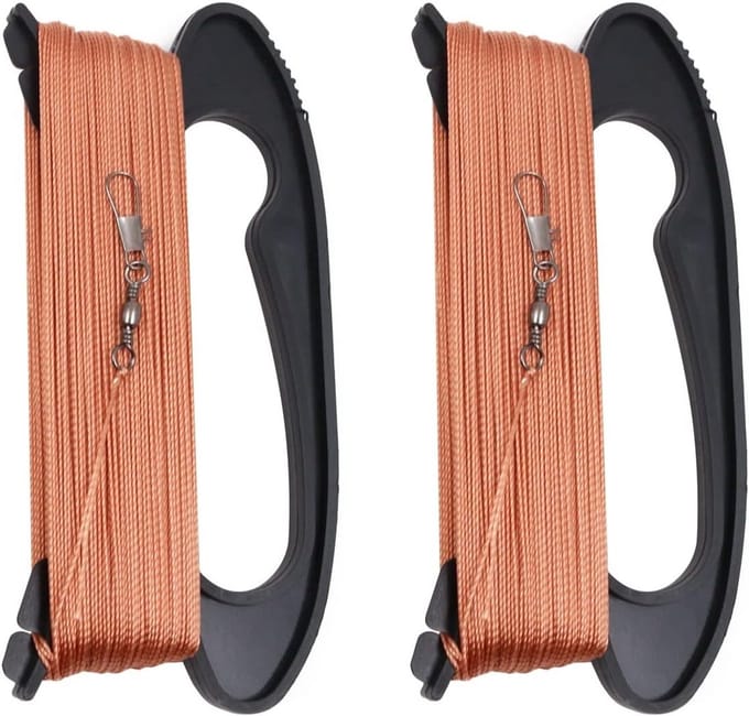 Kite String met Winding Board - 100 m Vliegerlijn Set van 2 - Perfect voor Vliegeren en Buitenactiviteiten