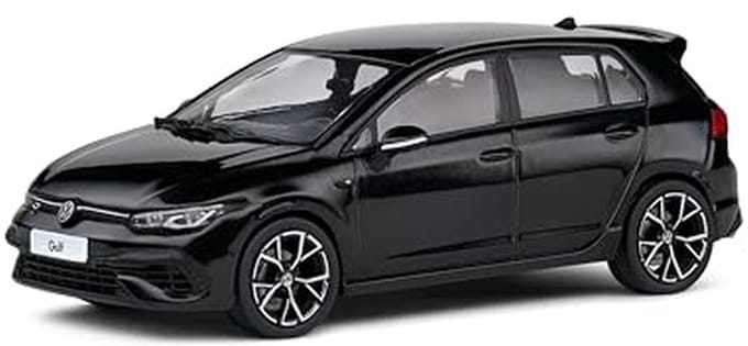 Volkswagen Golf VIII R Zwarte Miniatuurauto 1:43 2022