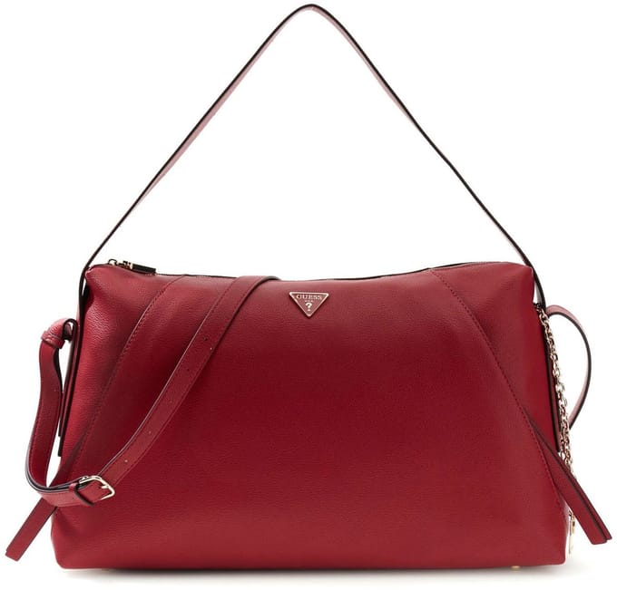 GUESS schoudertas Devon Shoulder Bag Dark Cherry donkerrood