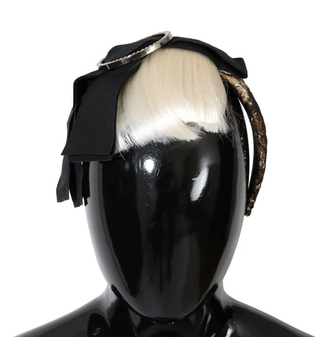 Dolce & Gabbana Black Crystal White Diadeem dameshoofdband
