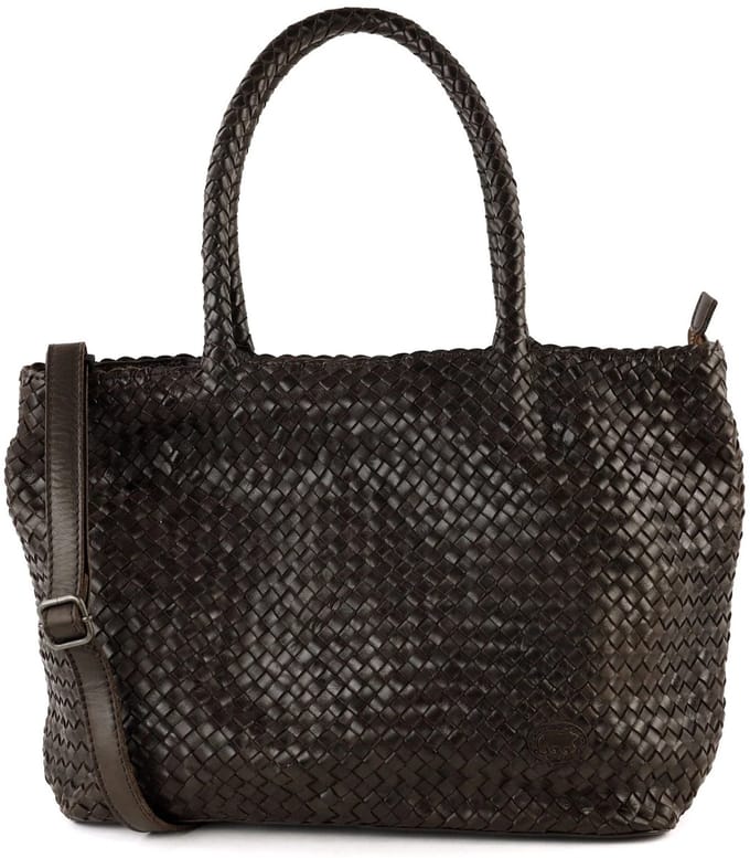 Bear Design Suus Gevlochten Shopper - Bruin