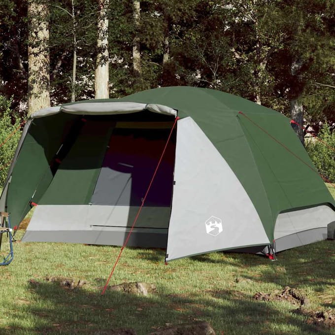 vidaXL - Tent - met - luifel - 4-persoons - waterdicht - groen