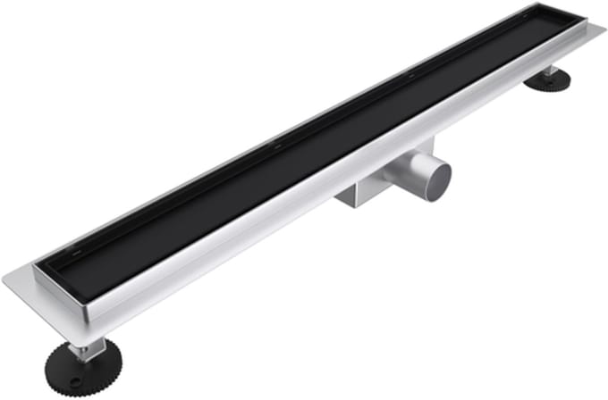 FugaFlow Eccelente Anta douchegoot - 50cm - tegelrooster - vloerflens - mat zwart
