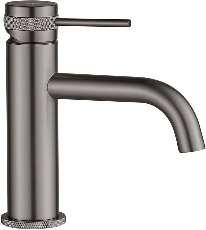 Rea - Lungo Grip Low - Wastafelkraan - Grijs - 9,8X5X16,5Cm