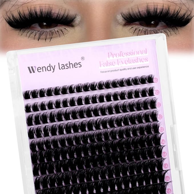 Individuele Wimperclusters Mix Lengtes voor Professionele en Doe-Het-Zelf Wimperverlenging