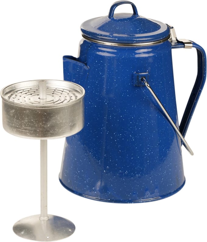 Fosco Emaille Koffie Percolator blauw