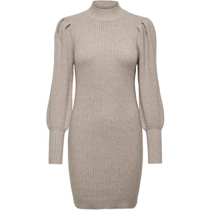Comfort fit gebreide jurk van viscosemix, model 'KATIA'