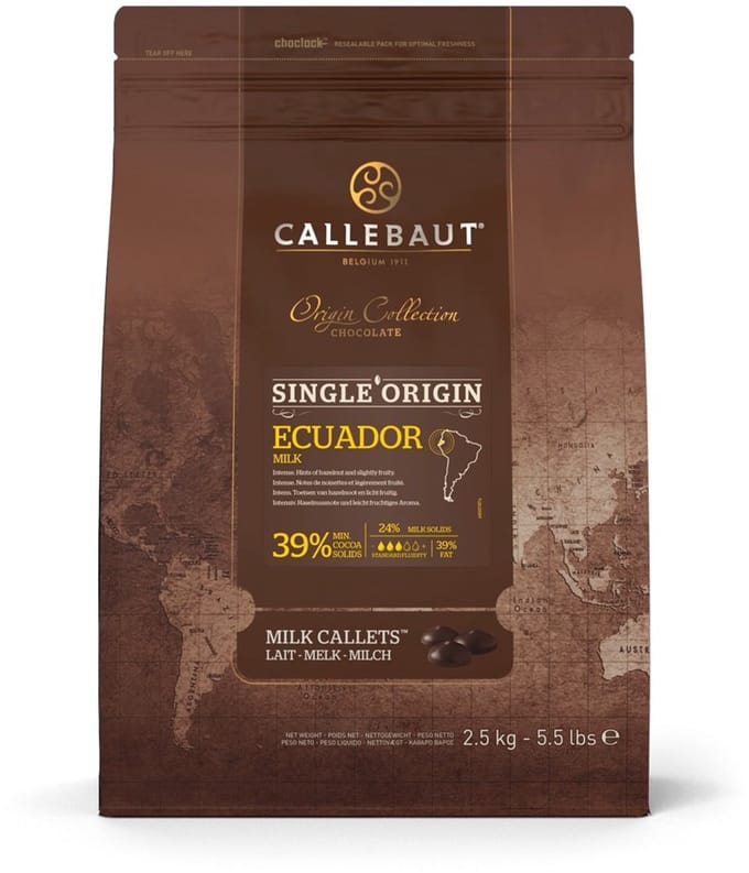 Callebaut Arriba melkchocolade callets 2,5 KG