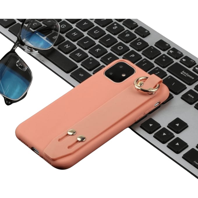 Comfycase iPhone 12 (Pro) Strap Holder Case Oranje