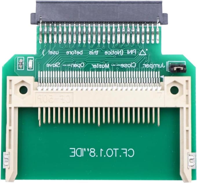 CF Kaart Adapter - Compact Flash Adapter - Opslag Uitbreiden - IDE naar CF - 18 inch - Zwart
