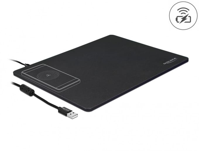 Delock USB Mouse Pad with Wireless Charging function