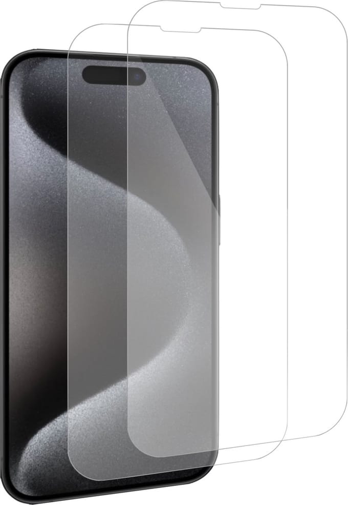 2x Geschikt voor iPhone 15 Screenprotector - Beschermglas - GuardCover