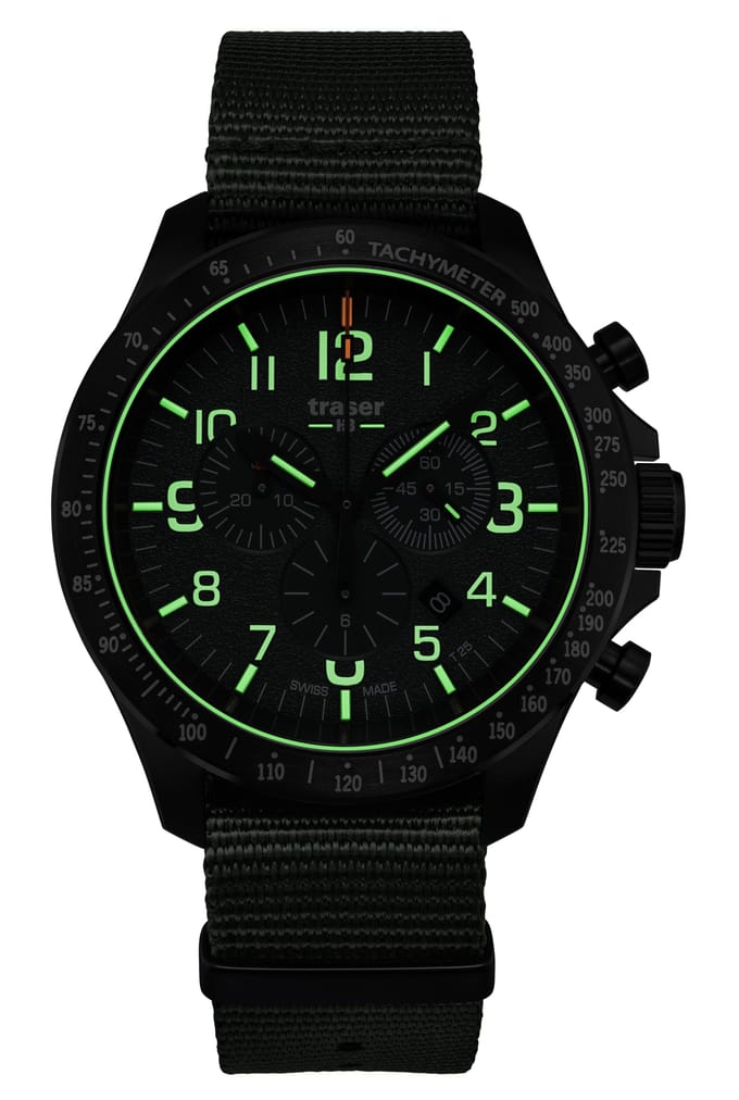 Tracer P67 Officer Pro Chrono 109463 Heren Groen groen