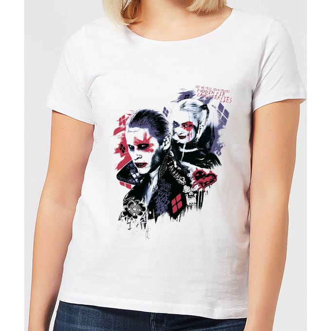 DC Comics Suicide Squad Harleys Puddin Dames T-shirt - Wit - S