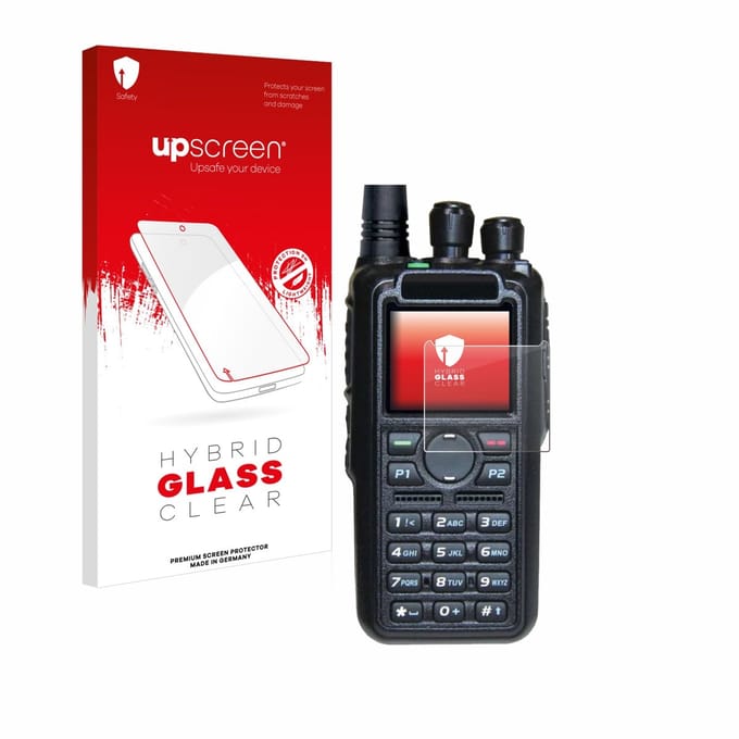 upscreen - Screenprotector voor AnyTone AT-D878UV II Plus - Folie Beschermfolie Beschermglas transparant