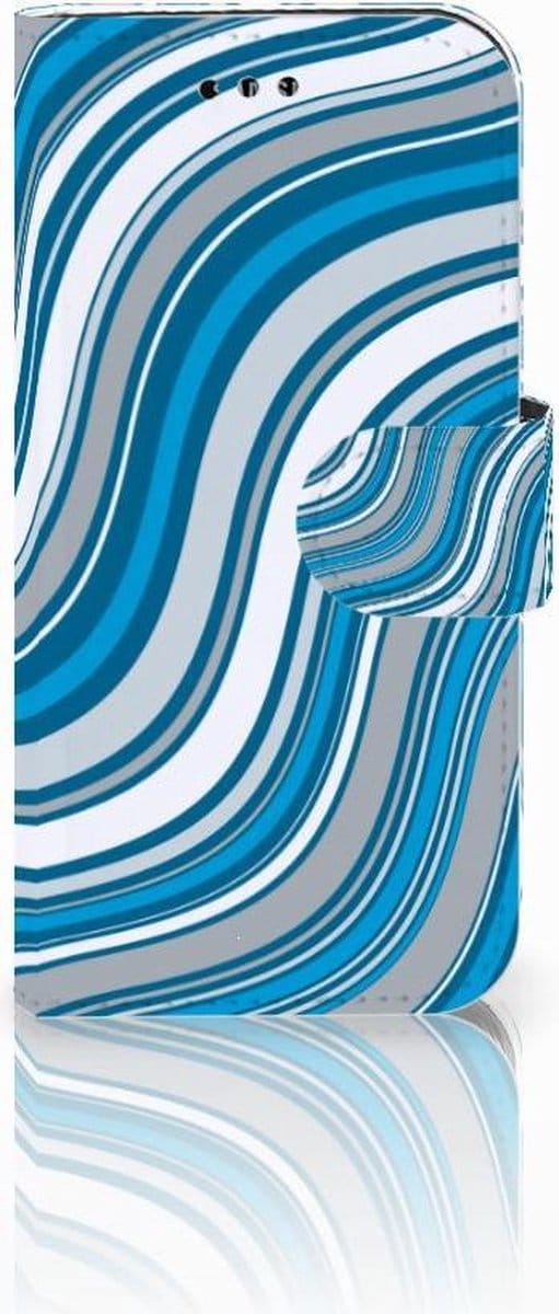 Samsung Galaxy A3 2017 Telefoon Hoesje Waves Blue