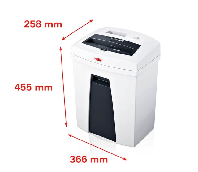 HSM SECURIO C16 papiervernietiger, veiligheidsniveau 2, strooksnede 5,8 mm, 17 vel, wit