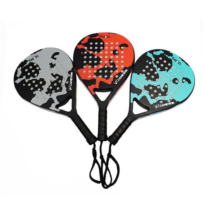 Nieuwe Strandrackets 3K Koolstofvezel Tennisracket oranje