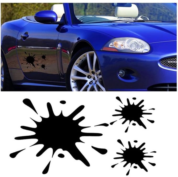 Allecto - Autostickers - Gekleurde Vlekken - Weerbestendig - Set van